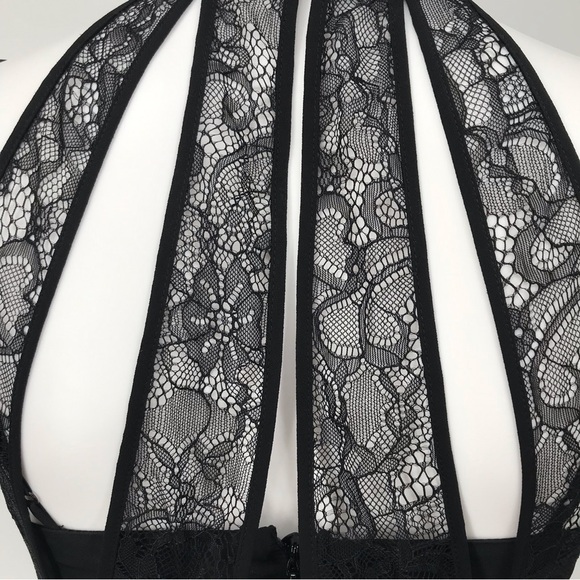 BCBGeneration Lace Cutout Bust Formal Maxi Dress - Picture 5 of 12